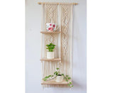 3 Tier Macrame Shelf Hanging - Decor Things