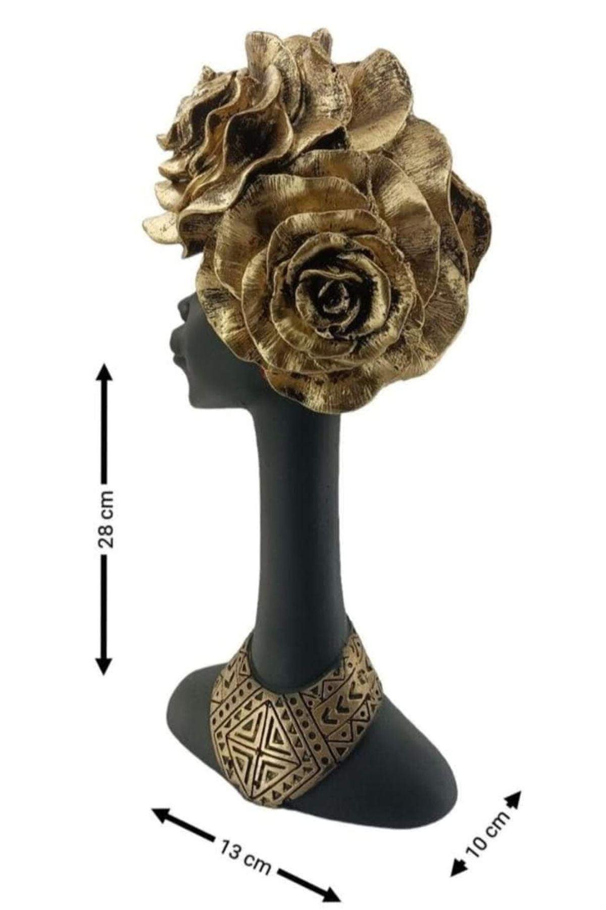 Lady with flower shape hair Showpiece - Decor Things