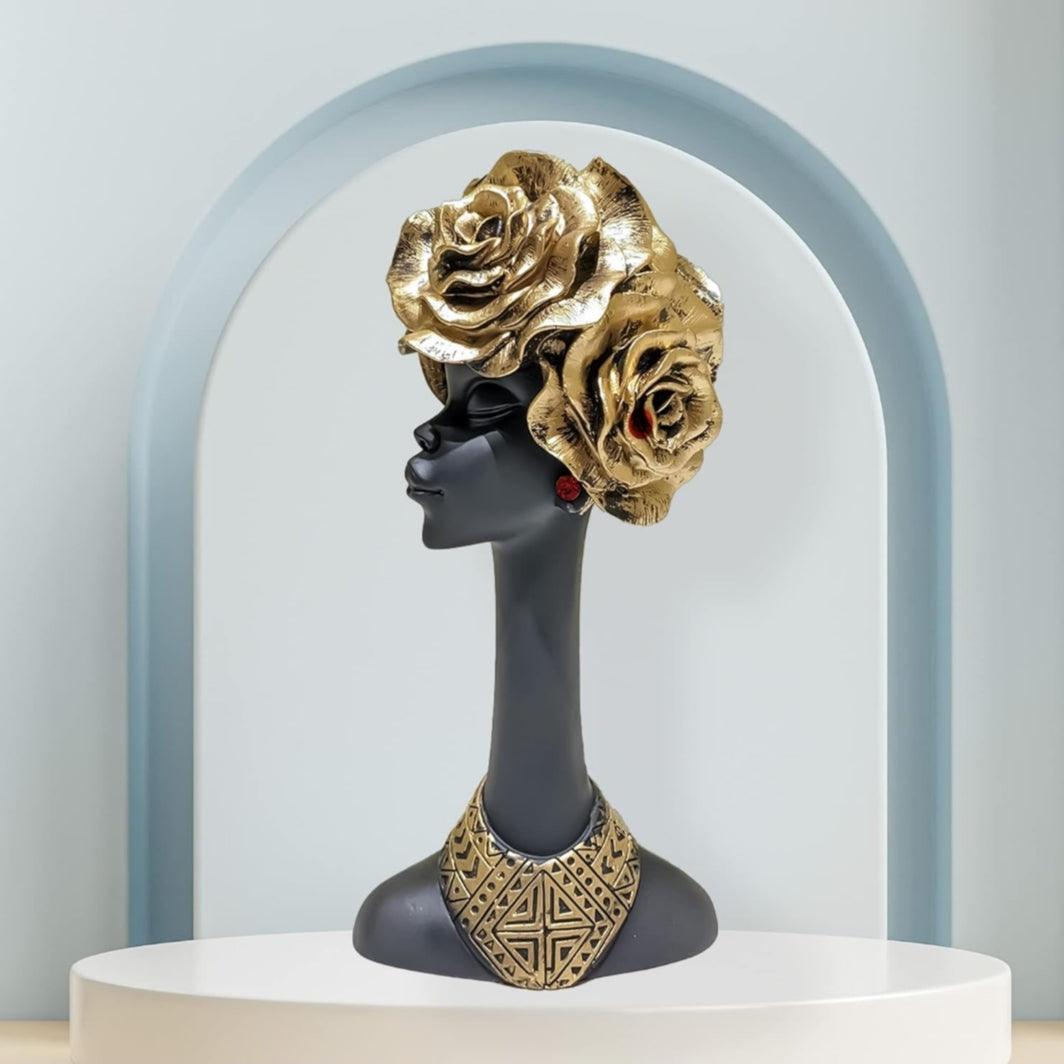 Lady with flower shape hair Showpiece - Decor Things