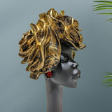 Lady with flower shape hair Showpiece - Decor Things