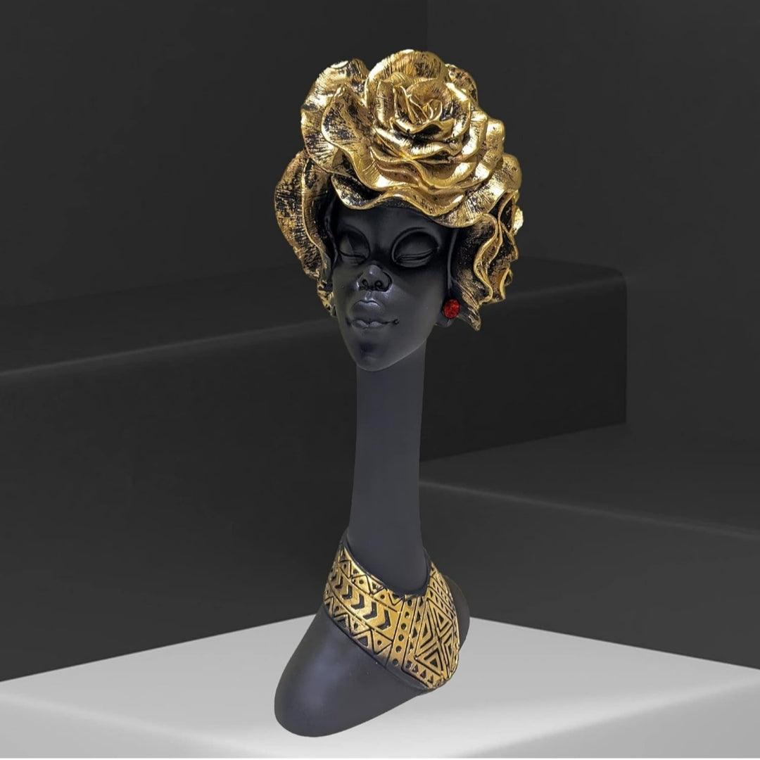 Lady with flower shape hair Showpiece - Decor Things