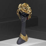 Lady with flower shape hair Showpiece - Decor Things