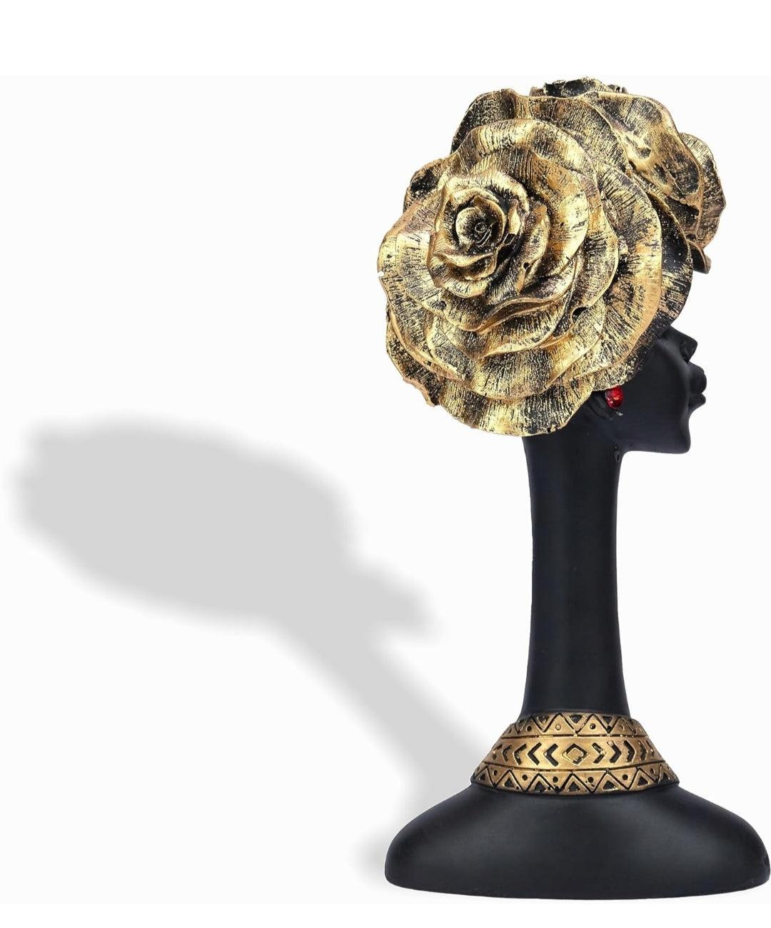 Lady with flower shape hair Showpiece - Decor Things