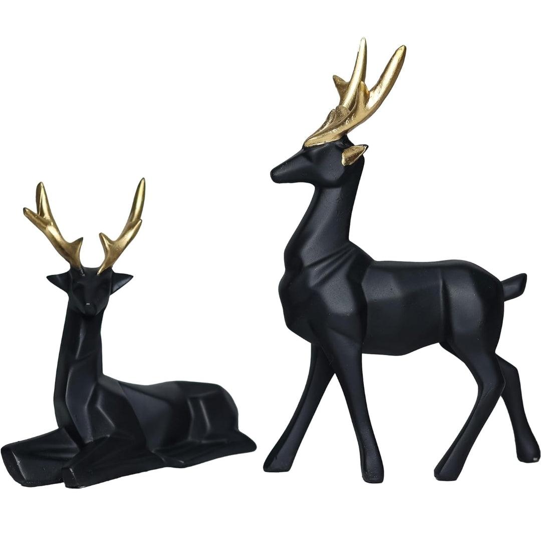 Black buck Sculpture set of 2 - Decor Things