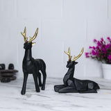 Black buck Sculpture set of 2 - Decor Things