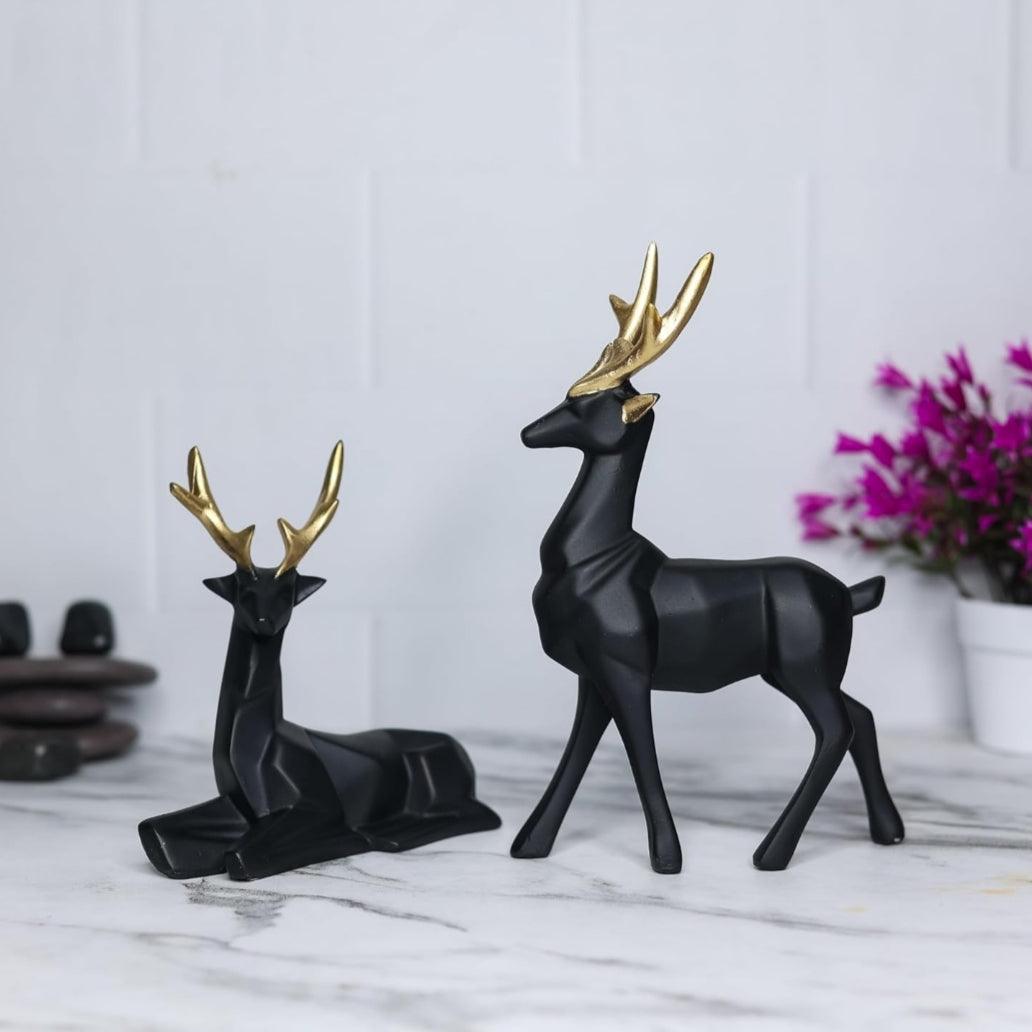 Black buck Sculpture set of 2 - Decor Things