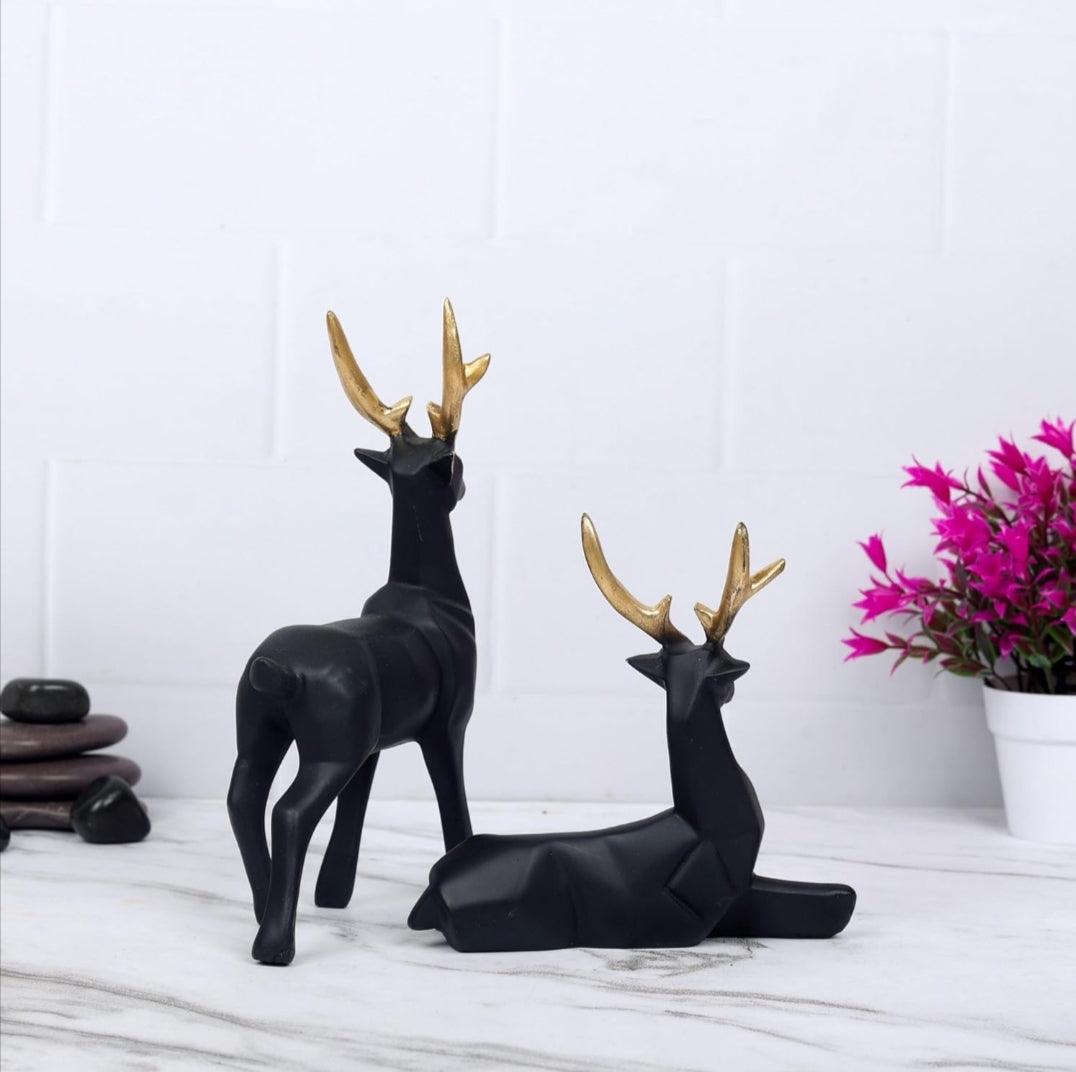 Black buck Sculpture set of 2 - Decor Things