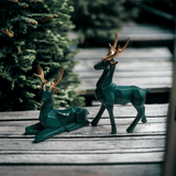 Green buck Sculpture set of 2 - Decor Things