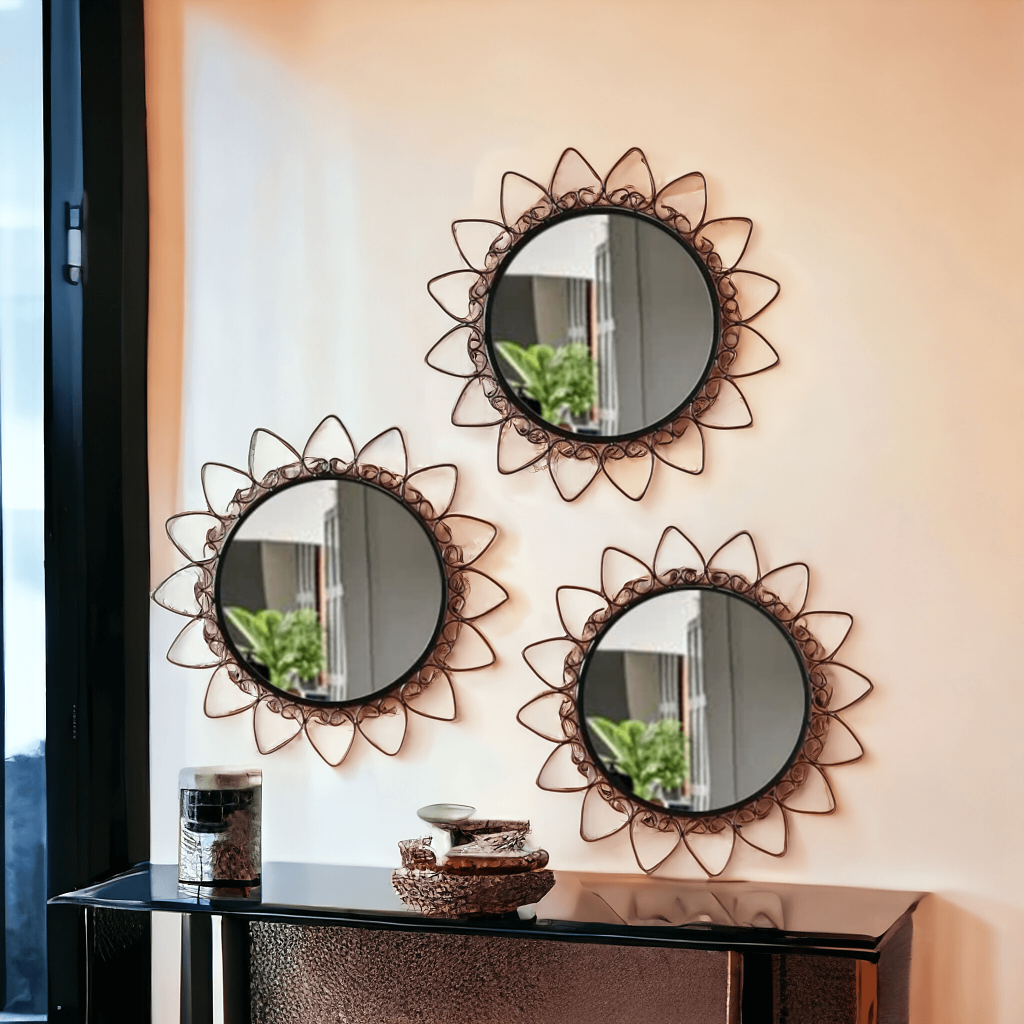 Antique Mirror (Set of 3) - Decor Things