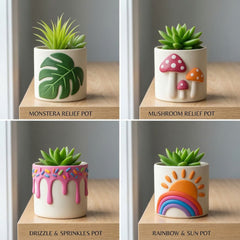 Happy Garden Planter (set of 4)
