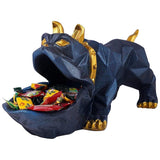 Bulldog Storage sculpture (blue) - Decor Things