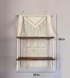 MACRAME DOUBLE SHELF - Decor Things