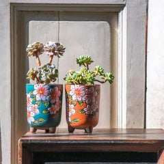 Periwinkle Flower Planter - Decor Things