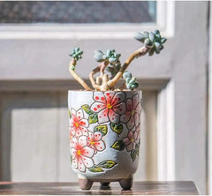 Periwinkle Flower Planter - Decor Things