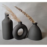 Luxury vase set (Black) Set of 3 - Decor Things