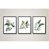 Floral wall art set of 3 - Decor Things