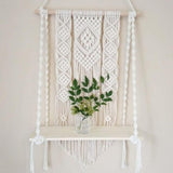 Macrame floral shelf - Decor Things