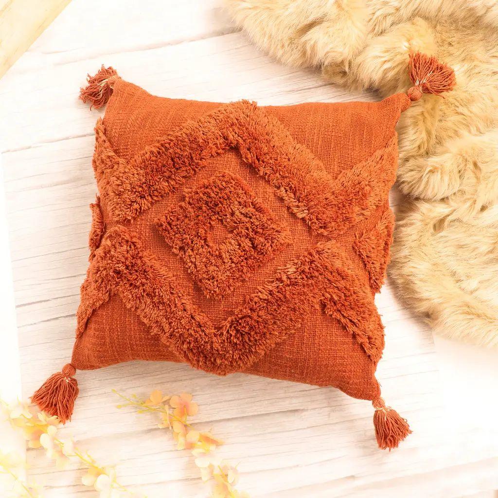 Tassles tufted cushion cover - Decor Things