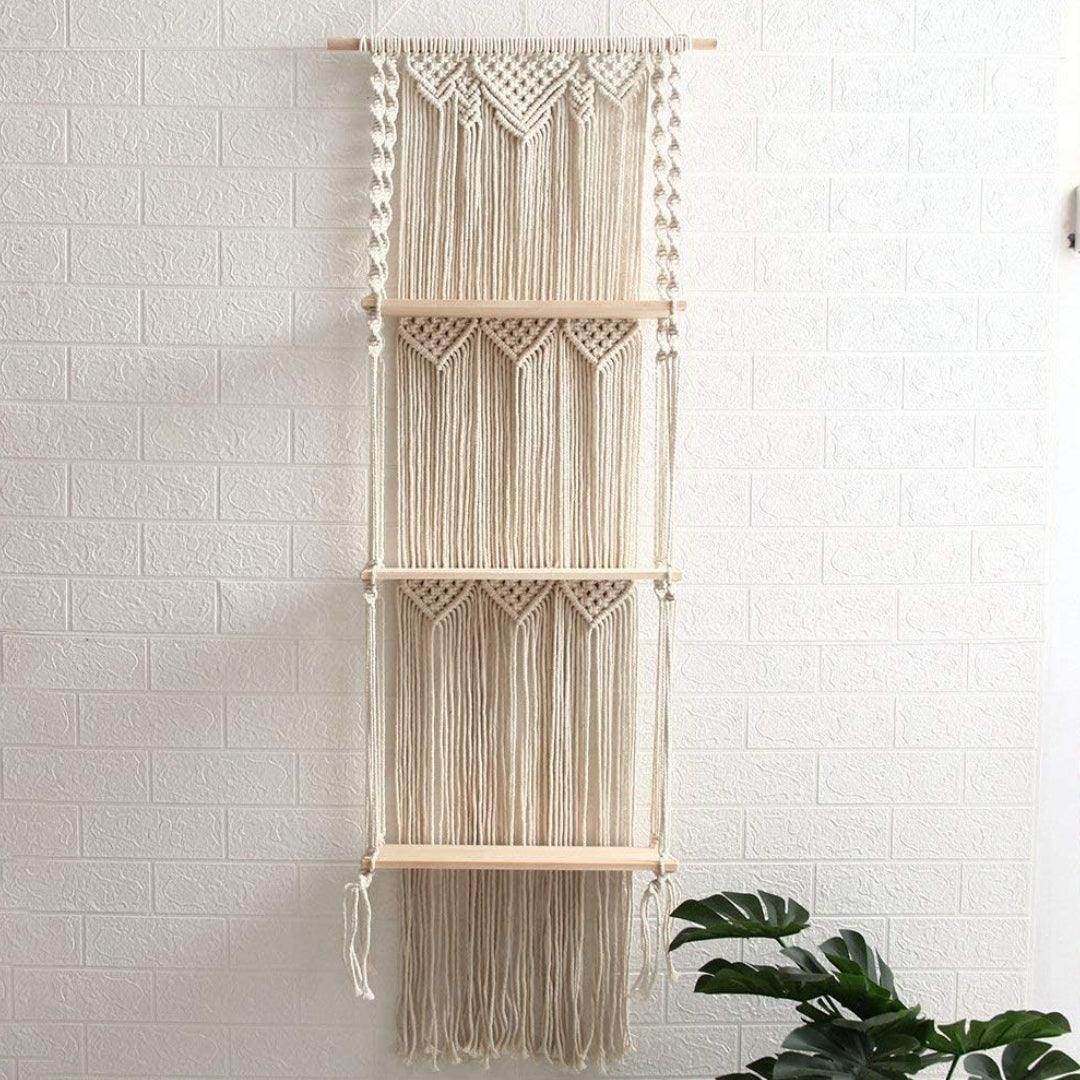 Macrame triple shelf - Decor Things