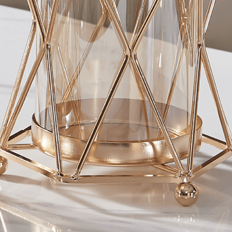 Geometric glass vase - Decor Things