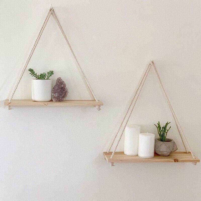 Nordic macrame shelf set of 2 - Decor Things