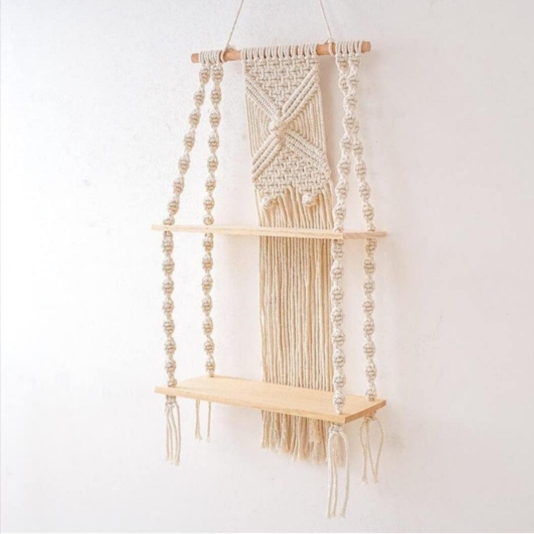 Macrame double shelf - Decor Things