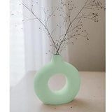 Green Donut Vase Set of 3 - Decor Things