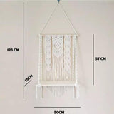 Macrame floral shelf - Decor Things