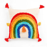 Rainbow Tufted cushion cover - Decor Things