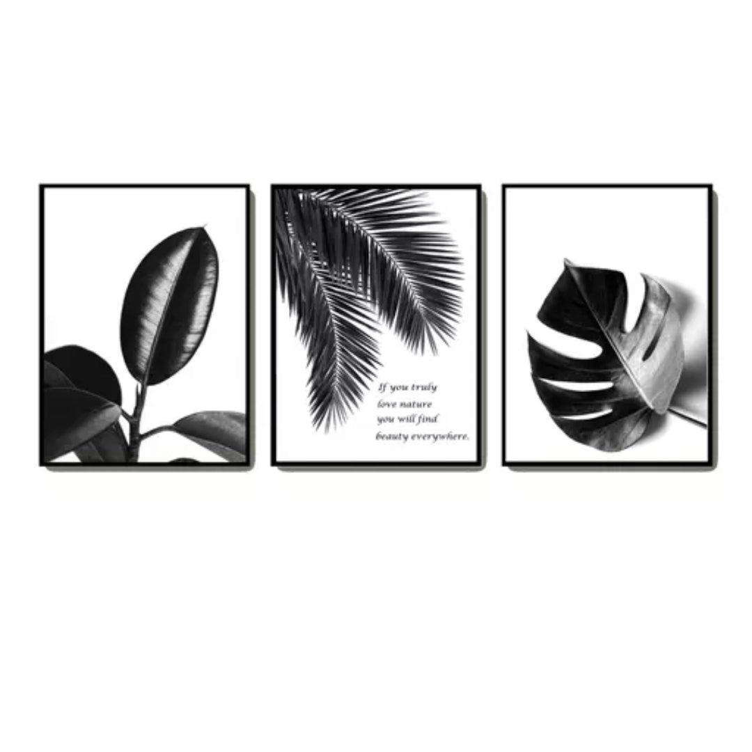 Modern Nature wall art set of 3 - Decor Things