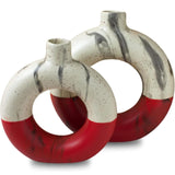 R&W Donut Vase Set of 2 - Decor Things