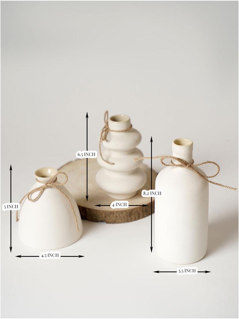 White premium vases - Decor Things