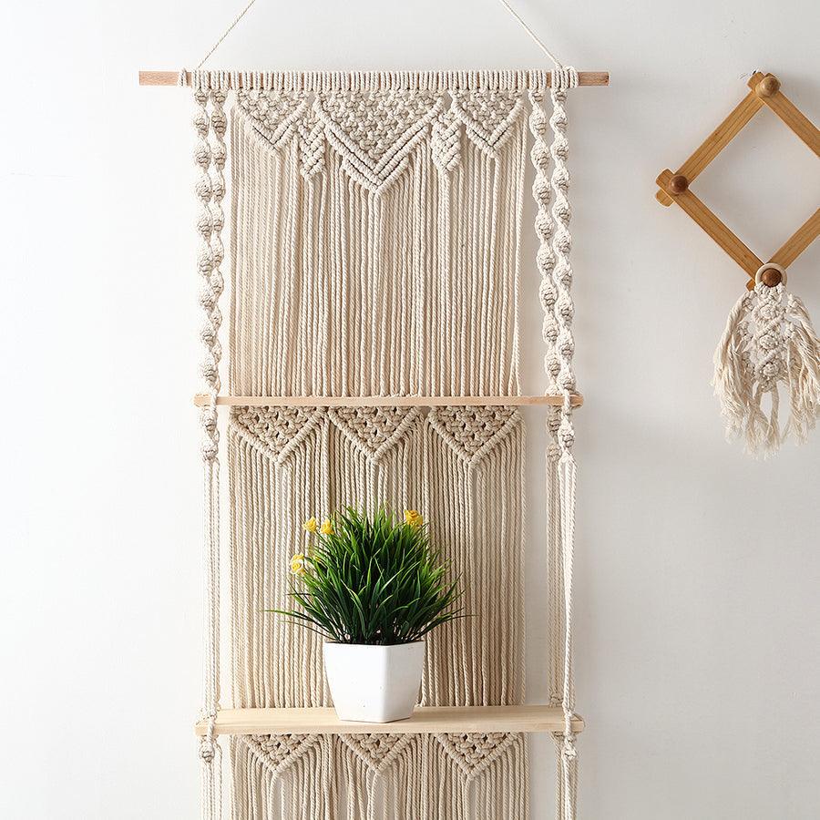 Macrame triple shelf - Decor Things