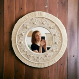 Bohemian round mirror