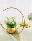 Crescent moon flower pot - Decor Things