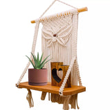 Butterfly macrame shelf - Decor Things