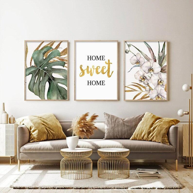 sweet home wall art set of 3 - Decor Things