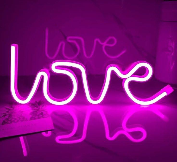 Love led light (Pink) - Decor Things