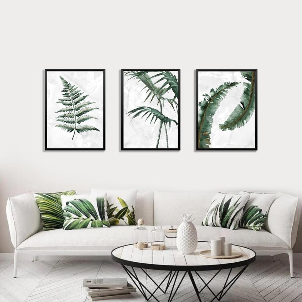 Botanical plant wall art set of 3 - Decor Things