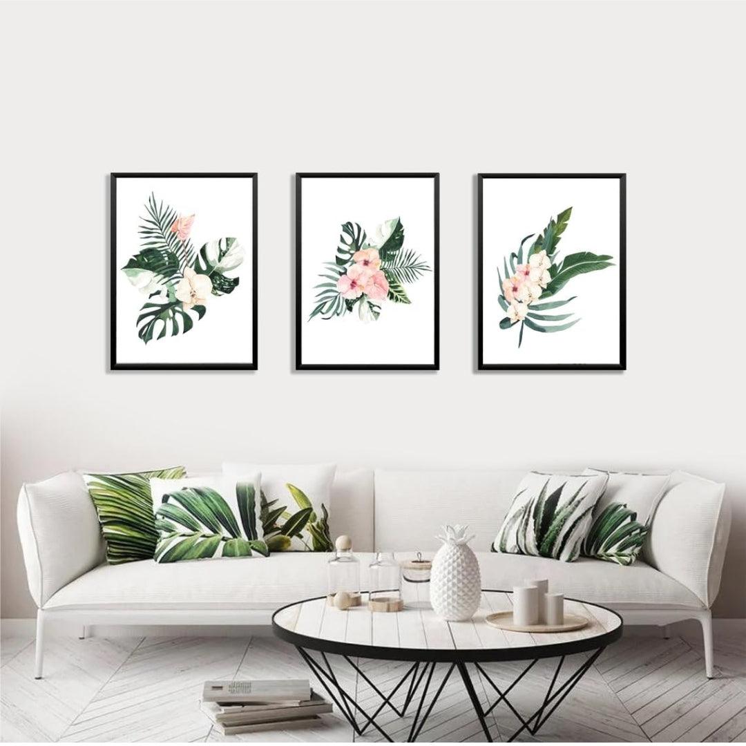 Floral wall art set of 3 - Decor Things