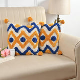 Diamond design blue Cushion cover ( Set of 2) - Decor Things