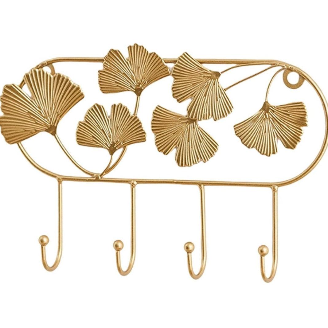 Golden leaf Coat hook - Decor Things