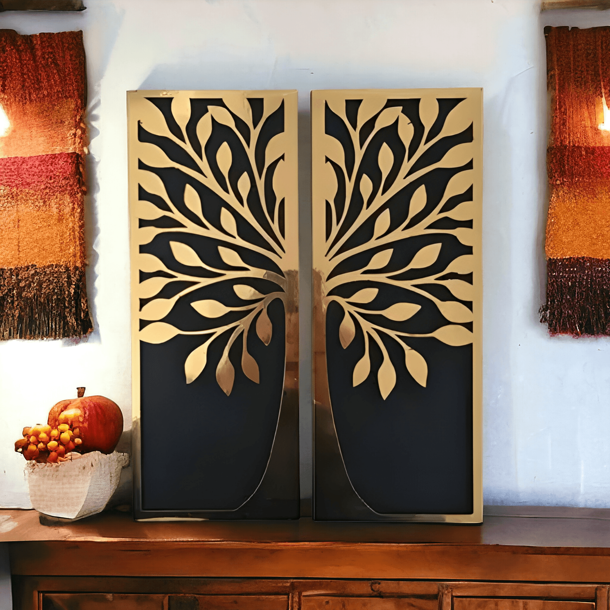 Golden tree wall decor (Dark) - Decor Things