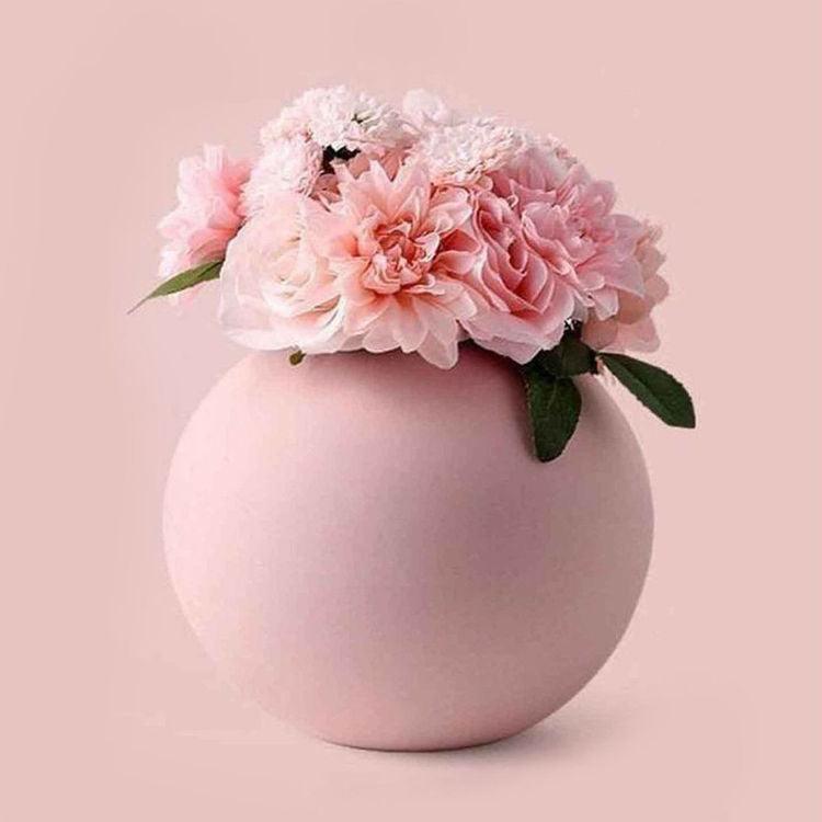 Pink round Vase - Decor Things