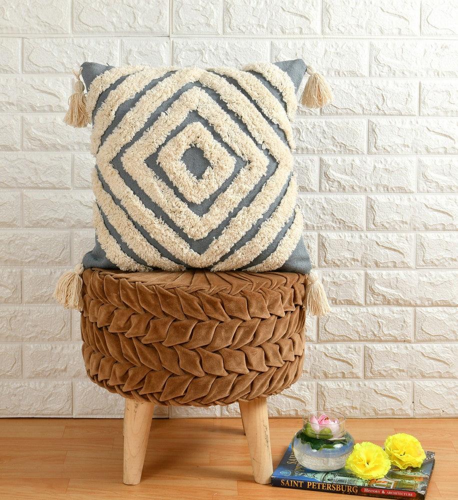 Tufted concentrix diamond Cushion cover - Decor Things