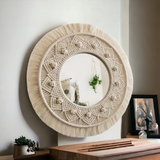 Bohemian round mirror