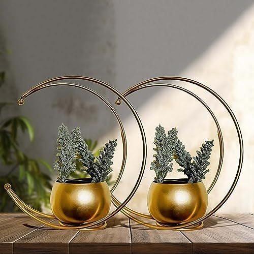 Crescent moon flower pot (set of 2) - Decor Things