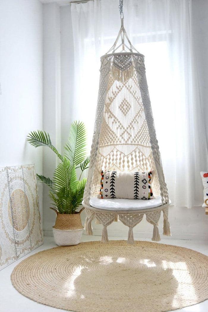 Bohemian macrame swing - Decor Things