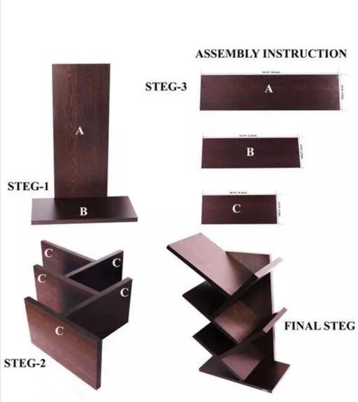 Brown book shelf - Decor Things