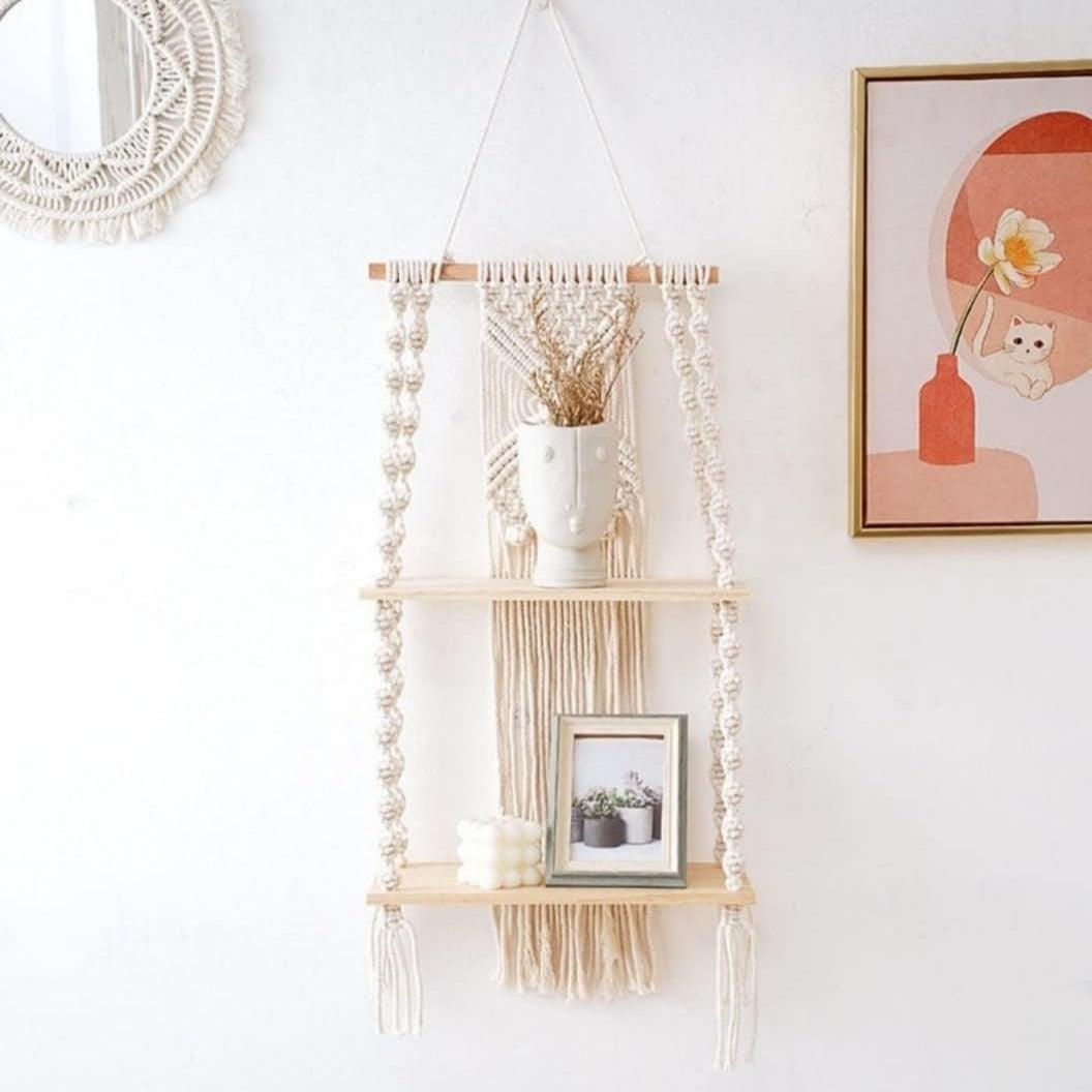 Macrame double shelf - Decor Things